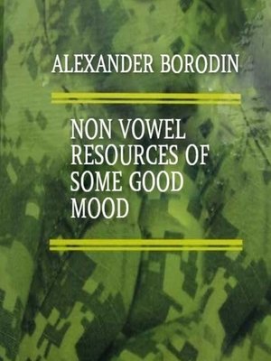 cover image of Non vowel resources of some good mood
